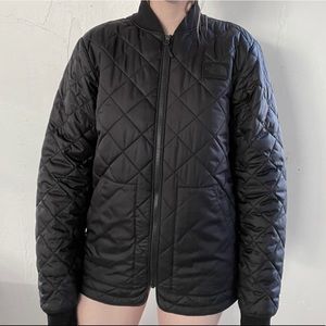The North Face black quilted jacket